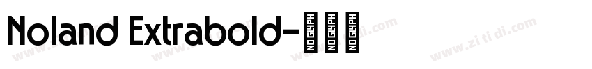 Noland Extrabold字体转换